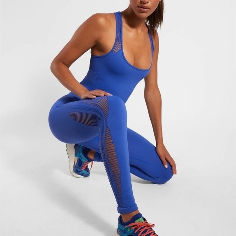 Koral Electric Blue Seamless Jumpuit